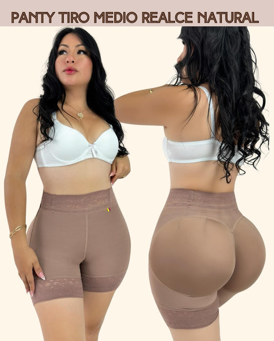 REF: 032 SHORT PANTY FAJA REALCE DE GLUTEOS COCOA